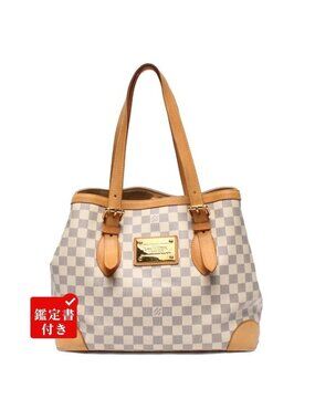 Louis Vuitton Tote Shoulder Bag Hampstead MM Damier Azur